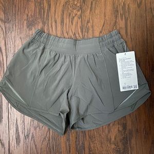 Lululemon Hotty Hot Low Rise Long 4” Grey Sage